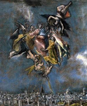 El Greco - View and Plan of Toledo (detail) 3