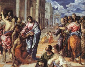 El Greco - The Miracle of Christ Healing the Blind 1575