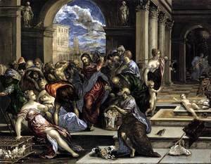 El Greco - The Purification of the Temple c. 1570