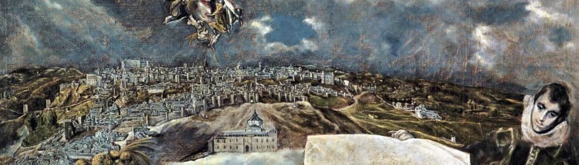 El Greco - View and Plan of Toledo c. 1610