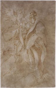 Study for St John the Evangelist and an Angel 1596-99