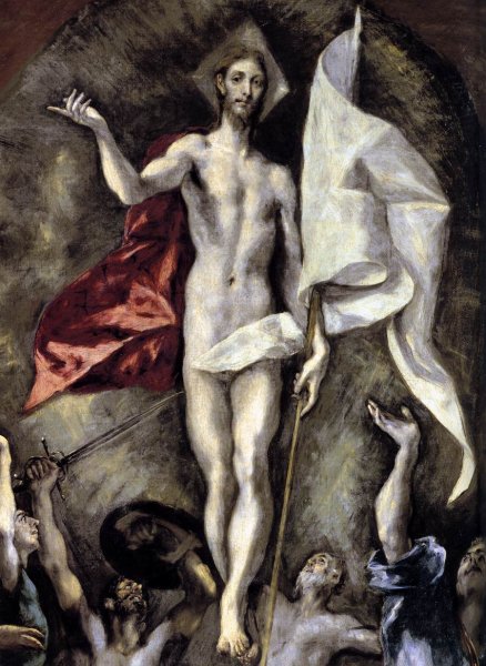 The Resurrection (detail 1) 1596-1600