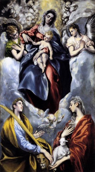 The Virgin and Child with St Martina and St Agnes 1597-99